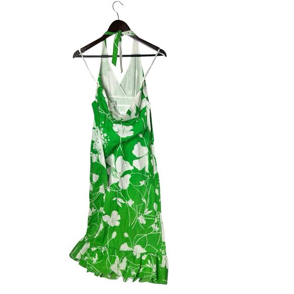 Anthropologie Odille Maxi Dress Floral Sundress Green White‎ Sz 2 Y2K Smocked - Picture 3 of 4